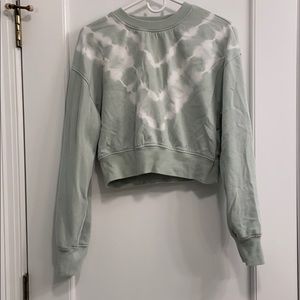 Tie dye cropped sweatshirt
